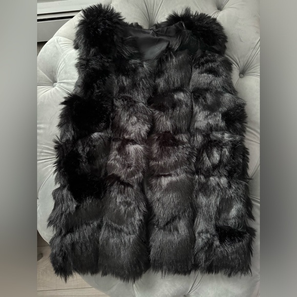 Amazon Jackets & Blazers - Black Faux Fur Vest